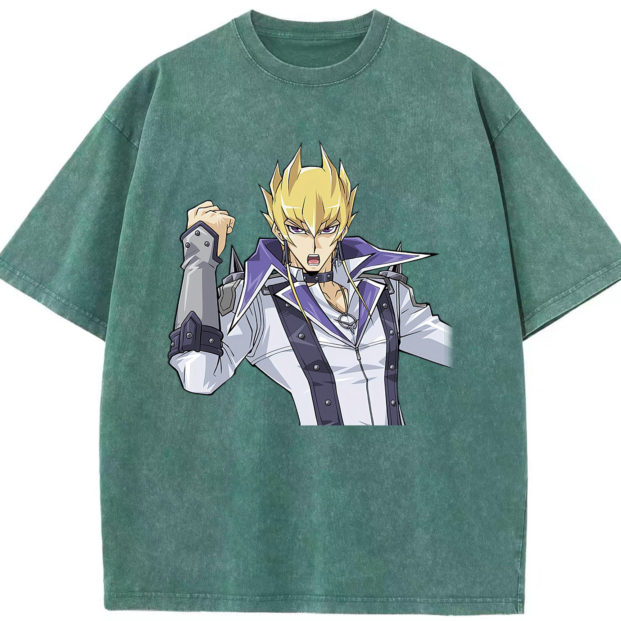 （画像用） 遊☆戯☆王 Yu-Gi-Oh! 綿100% ヴィンテージ風 半袖Tシャツ（フロントプリント）